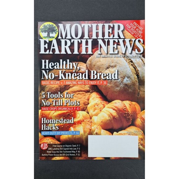 Mother Earth News Magazine Lot of 7 Issues From 2016 2017 Bread Garden Urban - Picture 9 of 10